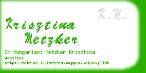 krisztina metzker business card